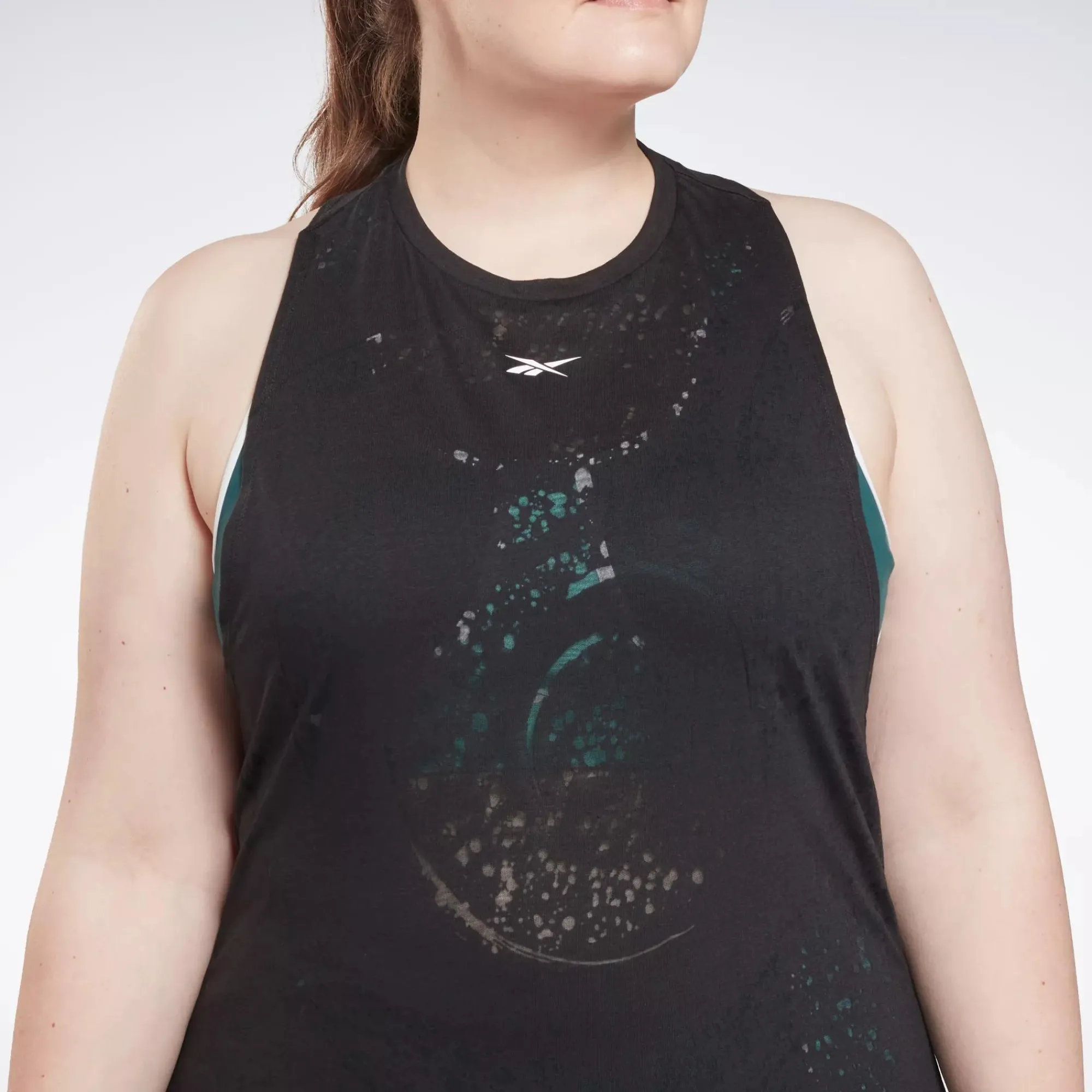 Tank Tops|Reebok Tank Tops Burnout Tank Top (Plus Size)