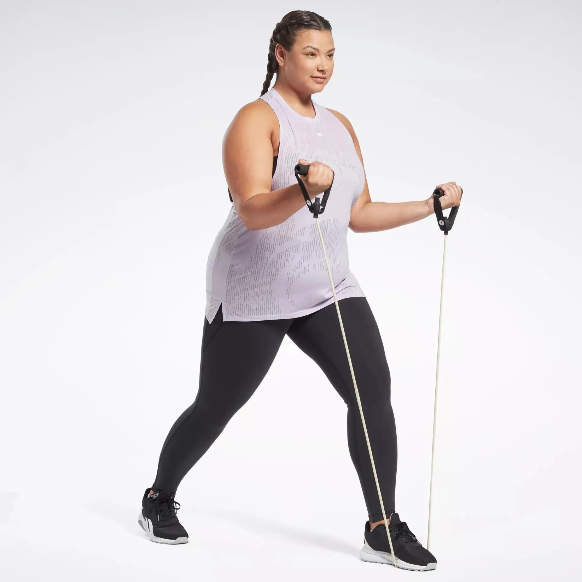 Tank Tops|Reebok Tank Tops Burnout Tank Top (Plus Size)