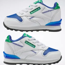 Big Kids' Shoes (Sizes 3.5-7)|Reebok Big Kids' Shoes (Sizes 3.5-7) Classic Leather Step 'N' Flash Shoes - Toddler