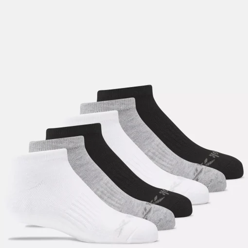 Big Kids' Shoes (Sizes 3.5-7)|Reebok Big Kids' Shoes (Sizes 3.5-7) Low Cut Basic Socks 6 Pairs