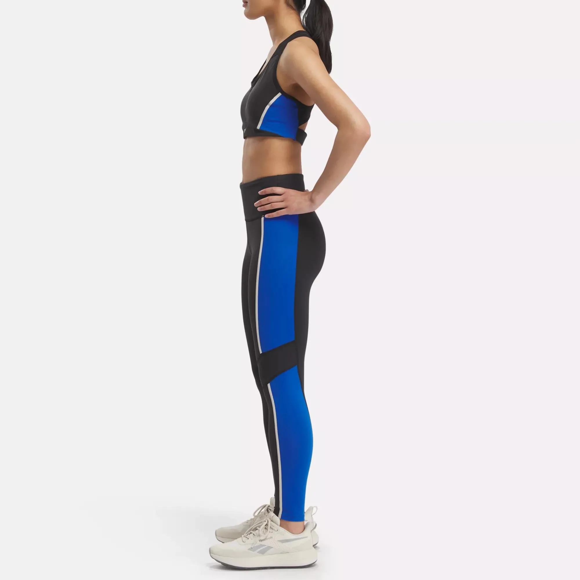 Yoga|Reebok Yoga Lux Racer Padded Colorblock Bra