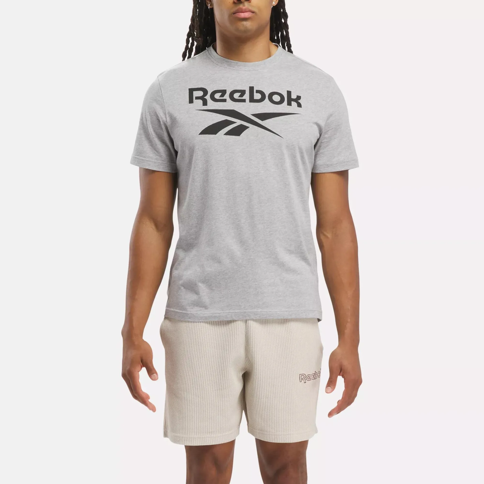 Tops & T-Shirts|Reebok Tops & T-Shirts Identity Big Stacked Logo T-Shirt
