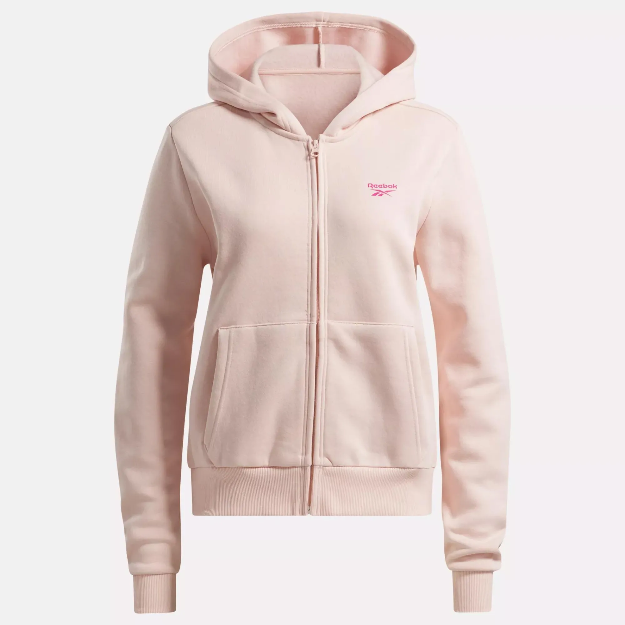 Loungewear|Reebok Loungewear Identity Small Logo Fleece Full-Zip Sweatshirt