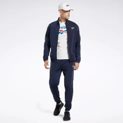 Jackets|Reebok Jackets Identity Vector Knit Track Jacket