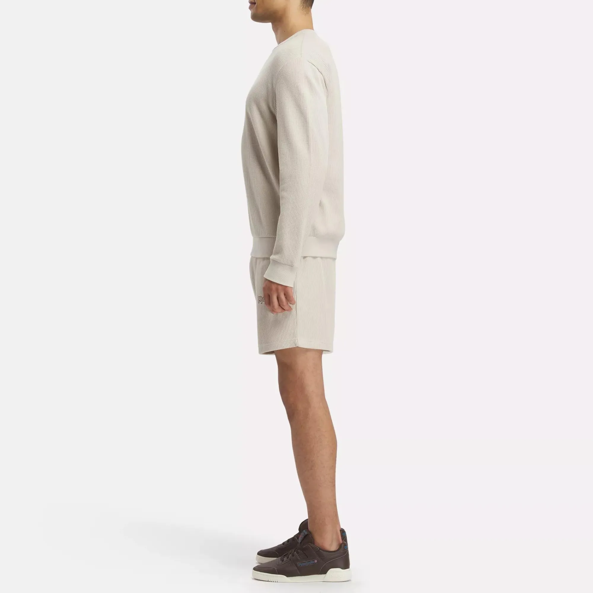 Hoodies & Sweatshirts|Reebok Hoodies & Sweatshirts Identity Vintage Sport Waffle Crew Sweatshirt