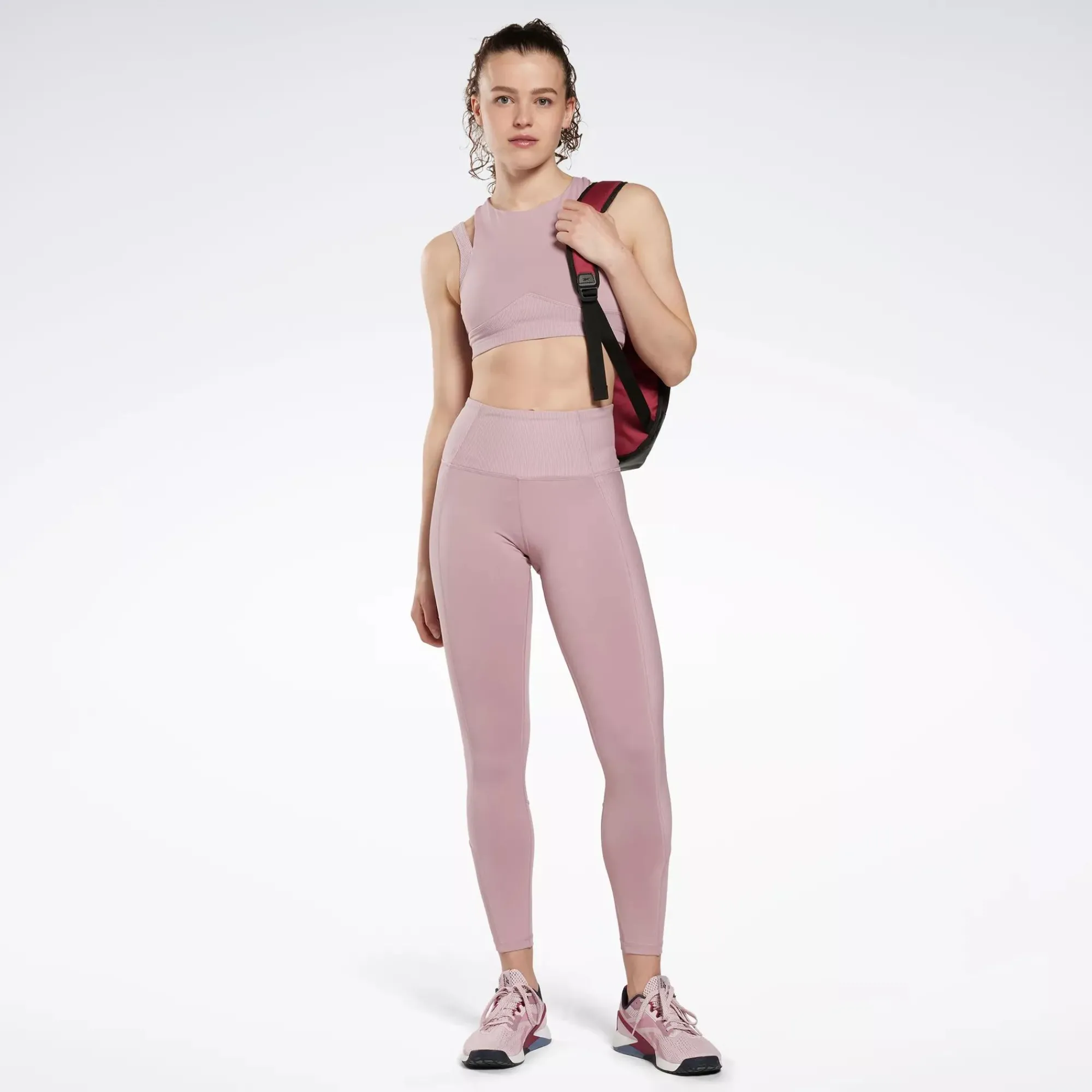 Leggings & Tights|Reebok Leggings & Tights Rib High-Rise Leggings