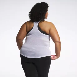 Tank Tops|Reebok Tank Tops Workout Ready Mesh Back Tank Top (Plus Size)
