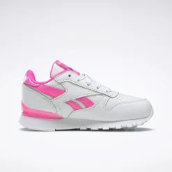 Big Kids' Shoes (Sizes 3.5-7)|Reebok Big Kids' Shoes (Sizes 3.5-7) Classic Leather Step 'N' Flash Shoes - Preschool