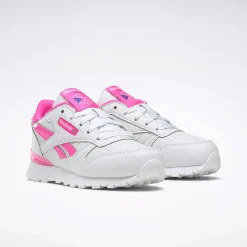 Big Kids' Shoes (Sizes 3.5-7)|Reebok Big Kids' Shoes (Sizes 3.5-7) Classic Leather Step 'N' Flash Shoes - Preschool