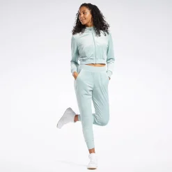 Hoodies & Sweatshirts|Reebok Hoodies & Sweatshirts Classics Energy Q4 Velour Zip-Up Sweatshirt