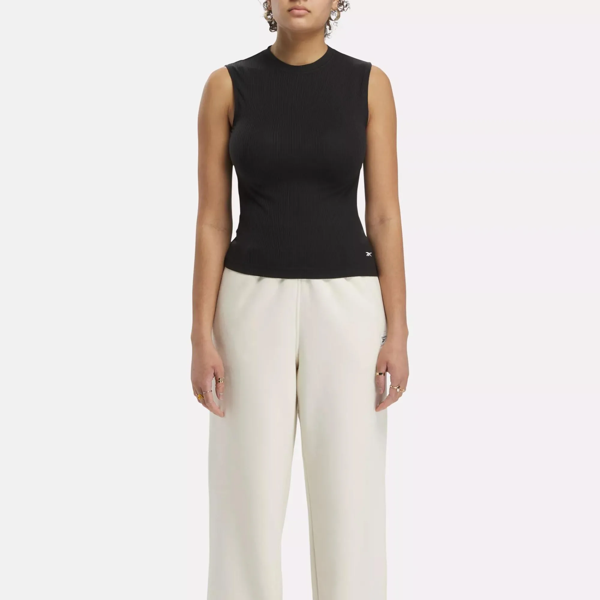 Tops & T-Shirts|Reebok Tops & T-Shirts Classics Wide Ribbed Tank Top