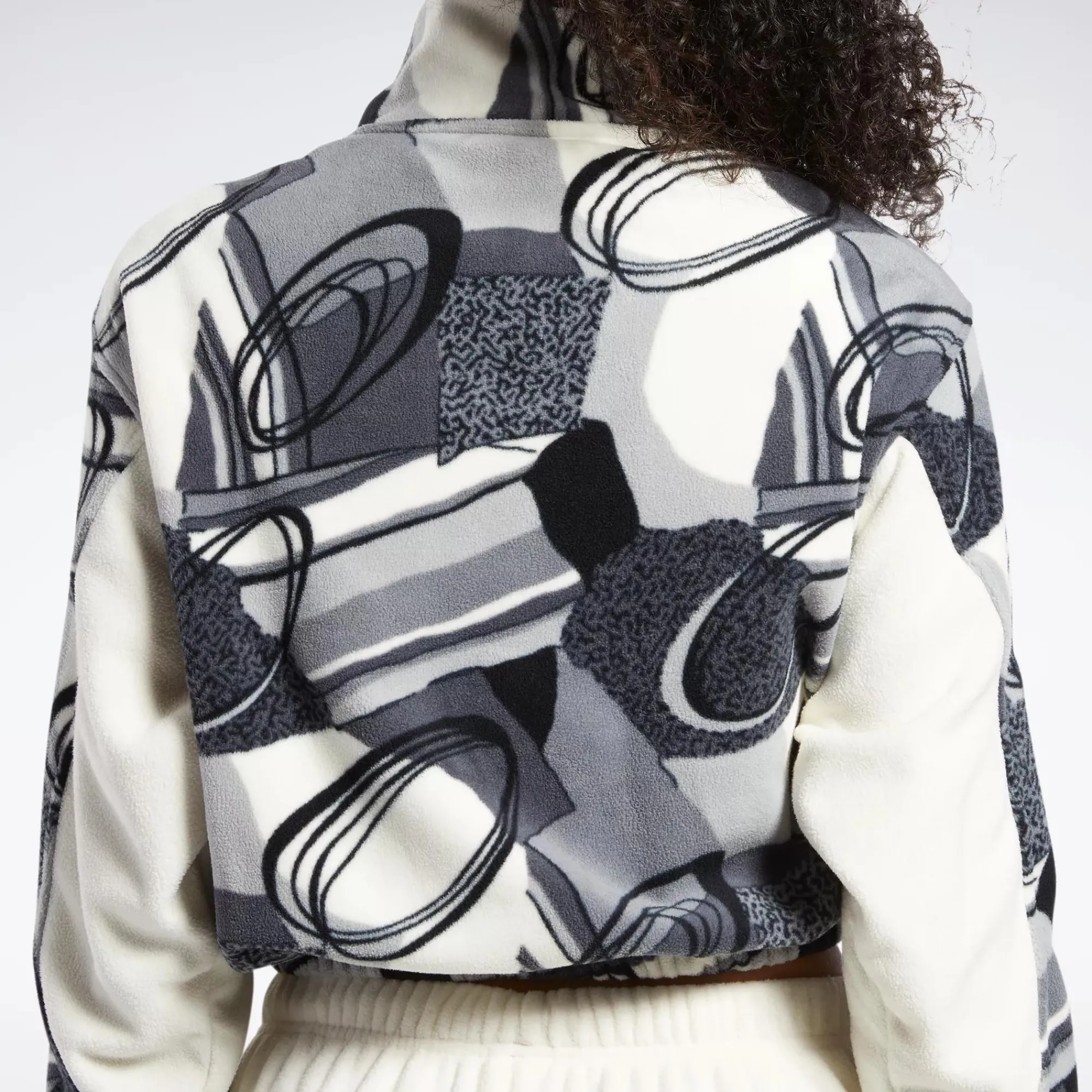 Hoodies & Sweatshirts|Reebok Hoodies & Sweatshirts Classics Winter Print Half-Zip Sweatshirt