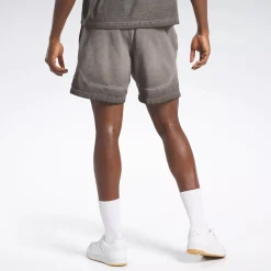 Shorts|Reebok Shorts Basketball Court Top Bi-Dye Fleece Shorts
