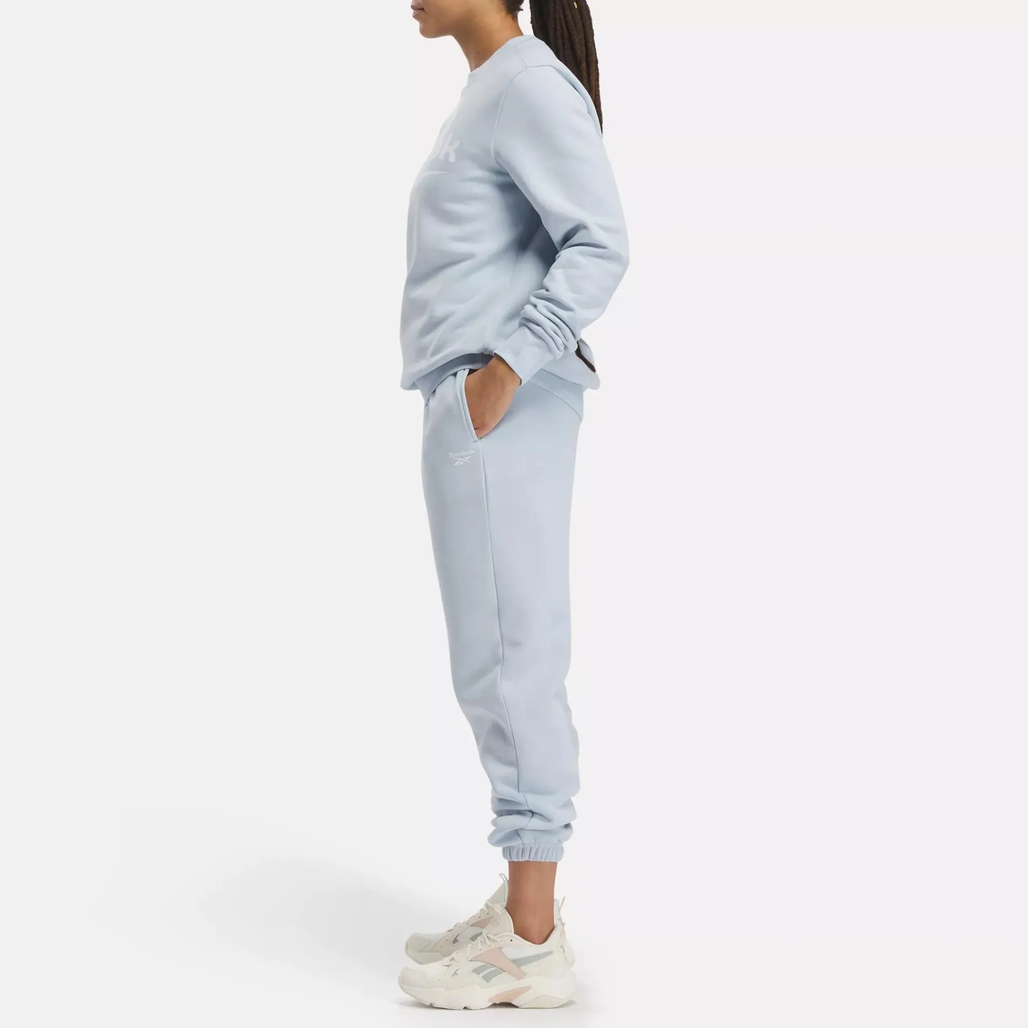 Loungewear|Reebok Loungewear Identity Big Logo Fleece Crew Sweatshirt