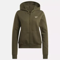 Loungewear|Reebok Loungewear Identity Small Logo Fleece Full-Zip Sweatshirt