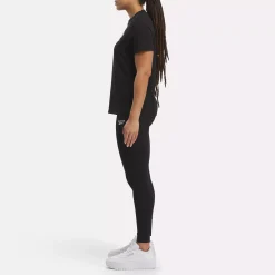 Leggings & Tights|Reebok Leggings & Tights Identity Small Logo Cotton Leggings