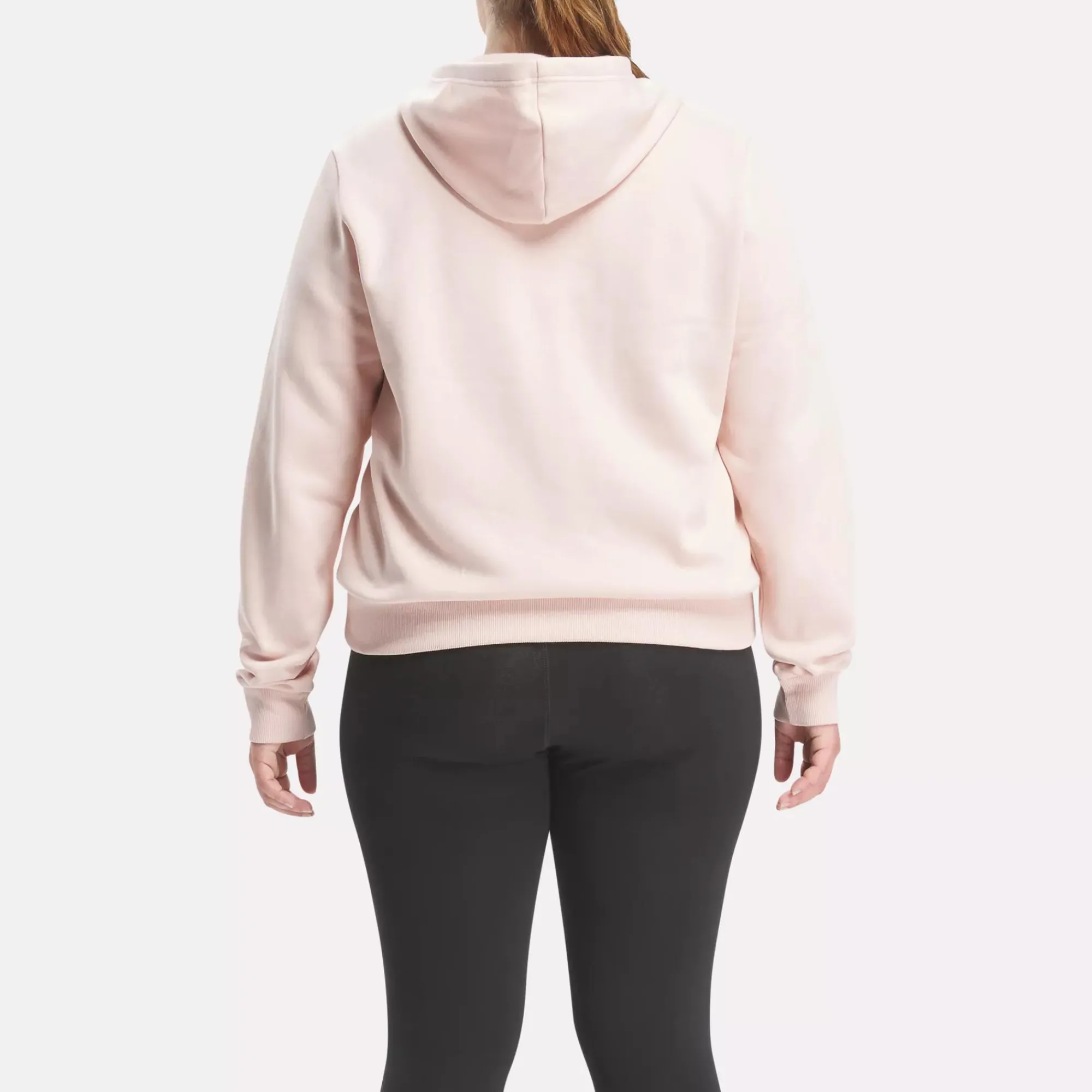 Loungewear|Reebok Loungewear Identity Small Logo Fleece Full-Zip Sweatshirt (Plus Size)