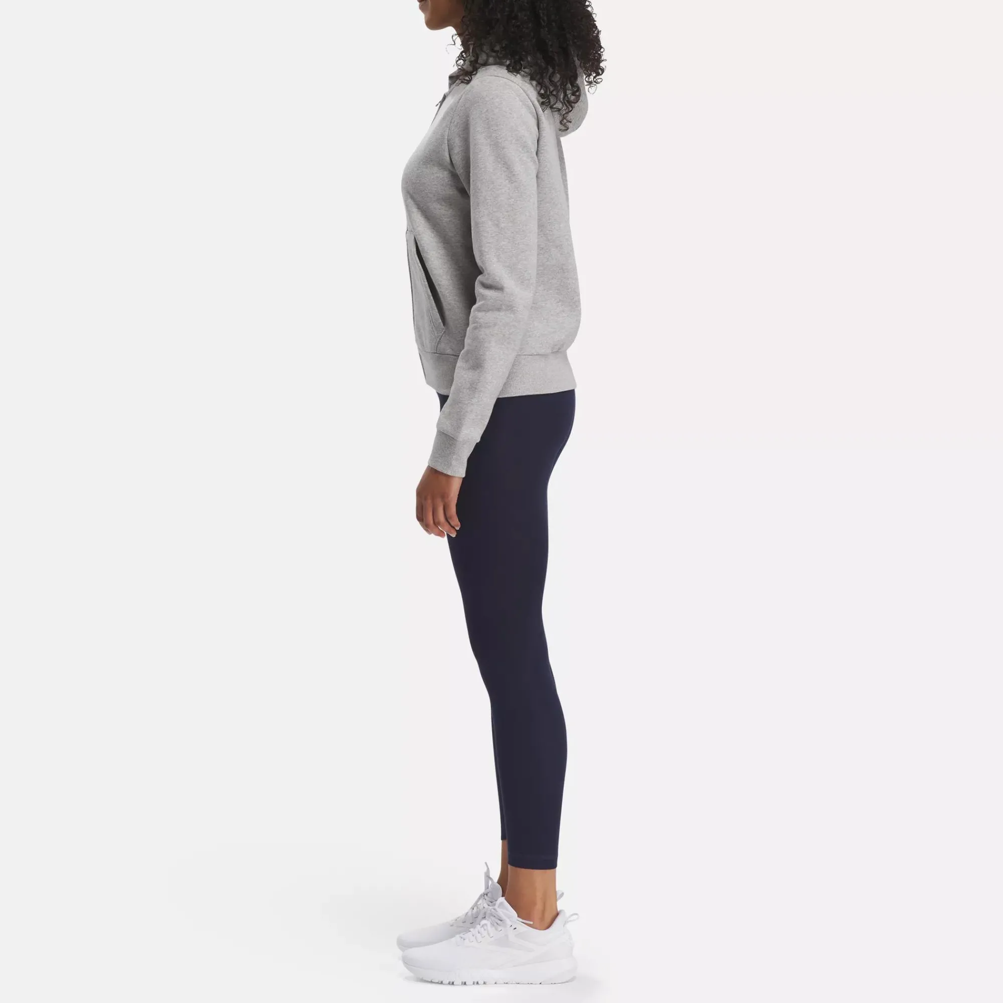 Loungewear|Reebok Loungewear Identity Small Logo Fleece Full-Zip Sweatshirt
