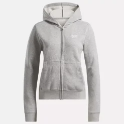 Loungewear|Reebok Loungewear Identity Small Logo Fleece Full-Zip Sweatshirt