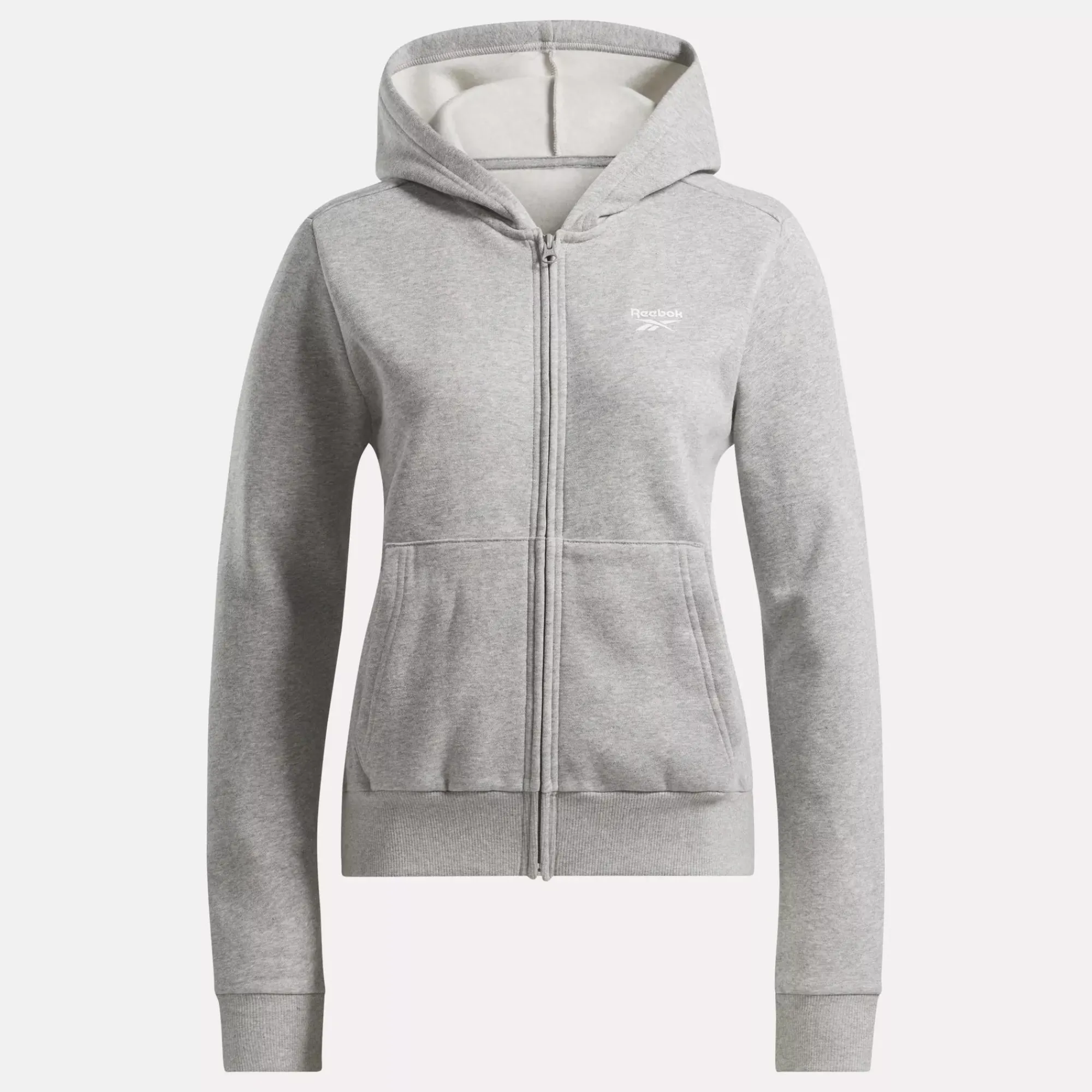 Loungewear|Reebok Loungewear Identity Small Logo Fleece Full-Zip Sweatshirt
