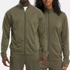 Jackets|Reebok Jackets Identity Vector Knit Track Jacket