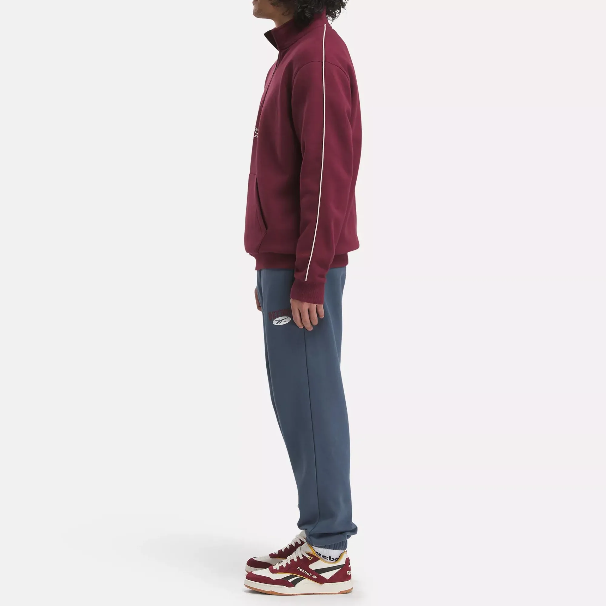 Hoodies & Sweatshirts|Reebok Hoodies & Sweatshirts Identity Vintage Sport Quarter-Zip Sweatshirt