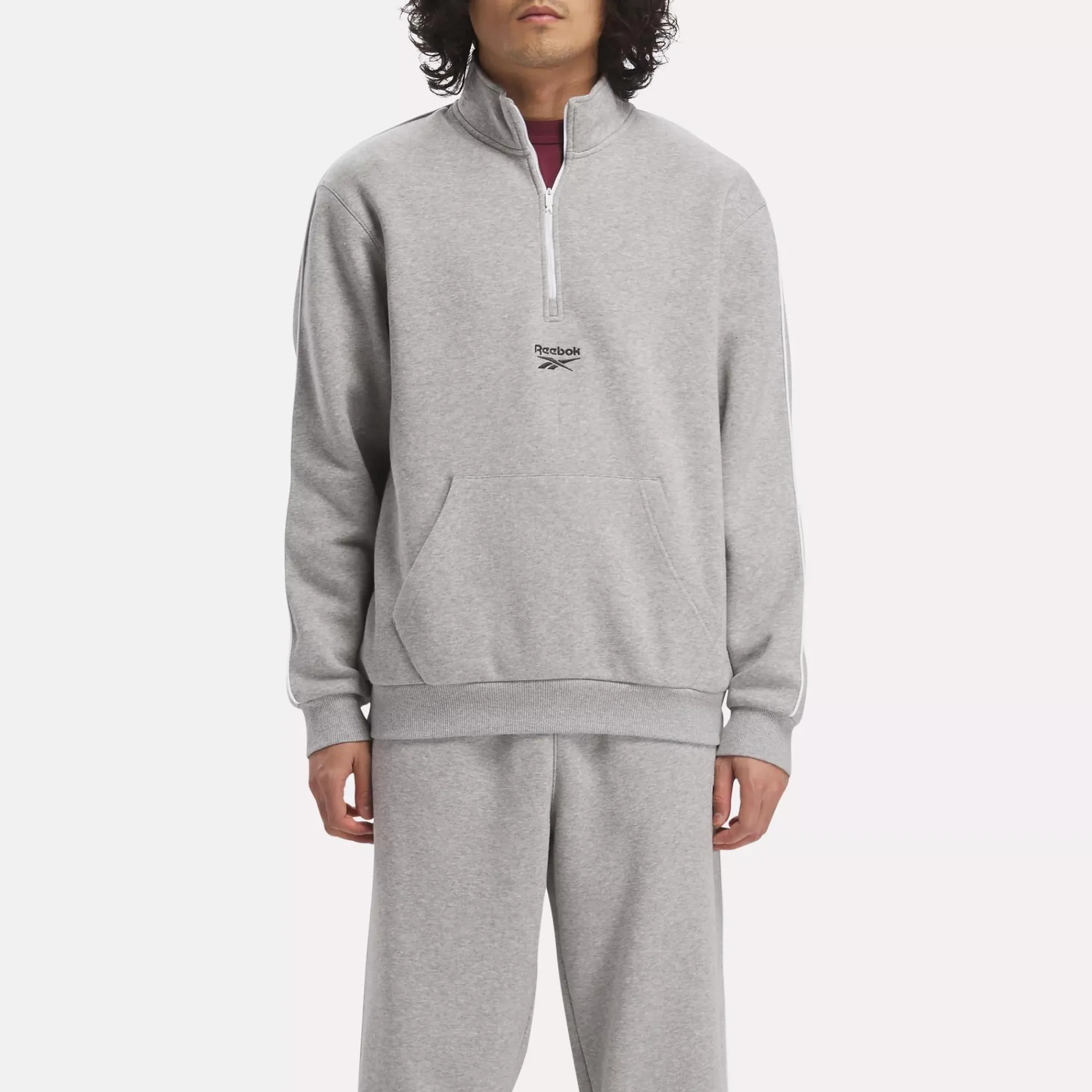 Hoodies & Sweatshirts|Reebok Hoodies & Sweatshirts Identity Vintage Sport Quarter-Zip Sweatshirt