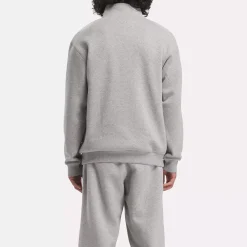 Hoodies & Sweatshirts|Reebok Hoodies & Sweatshirts Identity Vintage Sport Quarter-Zip Sweatshirt