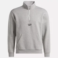 Hoodies & Sweatshirts|Reebok Hoodies & Sweatshirts Identity Vintage Sport Quarter-Zip Sweatshirt